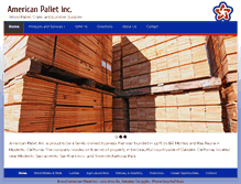 Tablet Screenshot of americanpallet.com